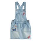 Girls 4-12 Sonoma Goods For Life&trade; Patch Denim Jumper, Size: 6, Dark Blue