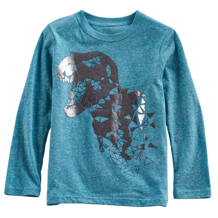 Boys 4-7x Sonoma Goods For Life&trade; Foiled Graphic Tee, Size: 7x, Green