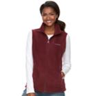 Women's Columbia Three Lakes Fleece Vest, Size: Medium, Brt Red