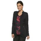 Women's Dana Buchman Notch Collar Blazer, Size: Xs, Black