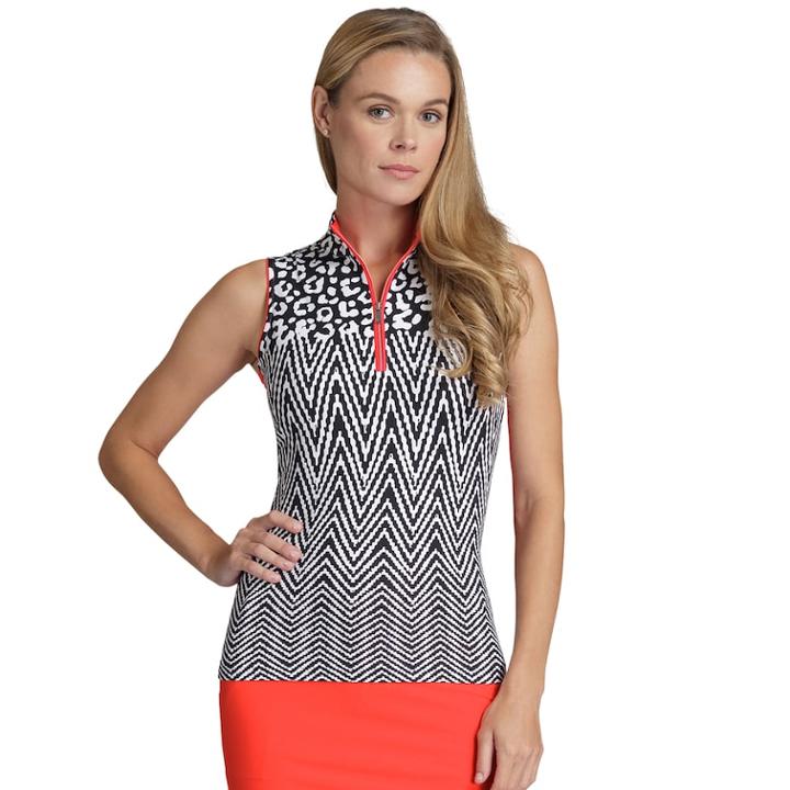 Women's Tail Cindy Chevron Print Golf Tank, Size: Xs, Serengeti