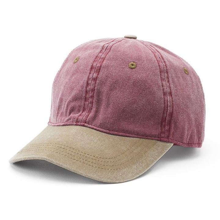 Women's Mudd&reg; Two Tone Baseball Hat, Dark Red