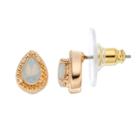 Lc Lauren Conrad Simulated Opal Textured Nickel Free Teardrop Earrings, Women's, Blue