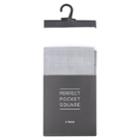 Men's 2-pack Pocket Squares, Grey