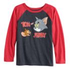 Boys 4-12 Jumping Beans&reg; Tom And Jerry Raglan Graphic Tee, Size: 10, Dark Grey