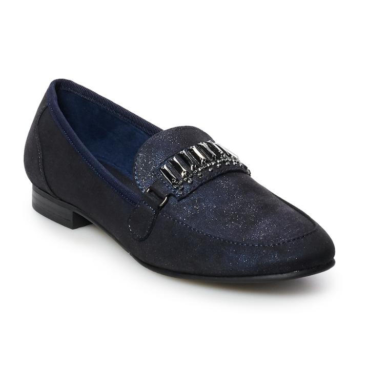 New York Transit Company Celebrity Women's Loafers, Size: Medium (7.5), Blue