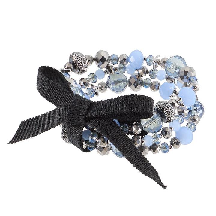 Simply Vera Vera Wang Beaded Stretch Bracelet Set, Women's, Blue