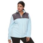 Plus Size Fila Sport&reg; Fleece Jacket, Women's, Size: 1xl, Light Blue