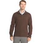 Men's Van Heusen Flex Stretch Classic-fit Quarter-zip Pullover, Size: Small, Brt Orange