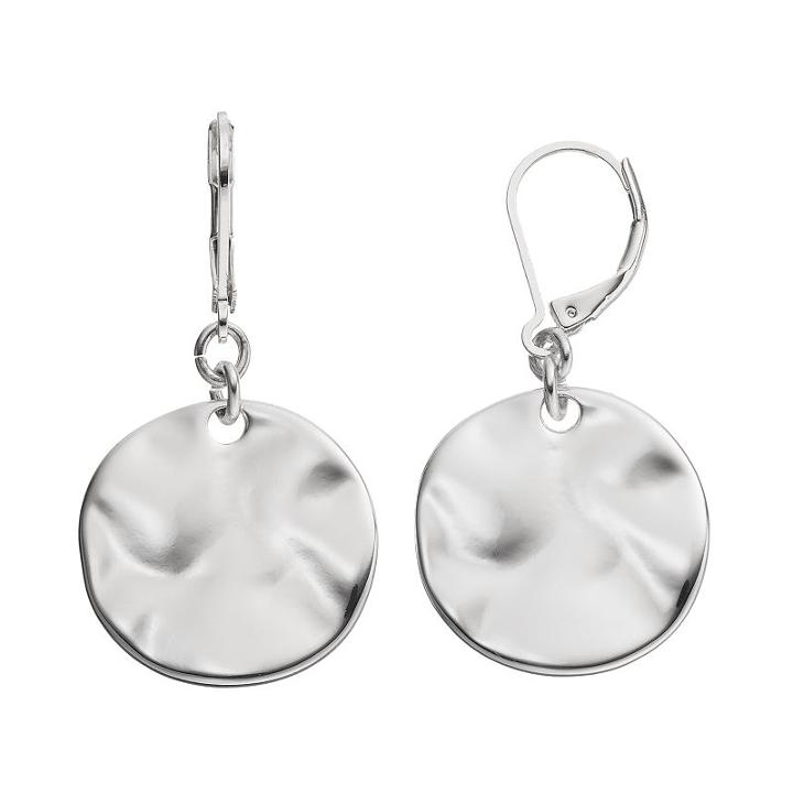Dana Buchman Circle Drop Earrings, Women's, Silver