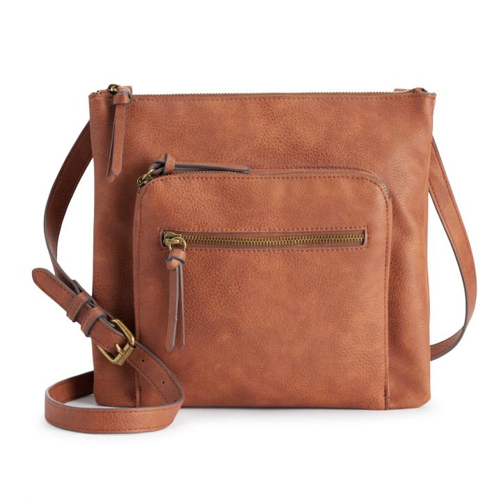 Sonoma Goods For Life&trade; Dina Cobblestone Crossbody, Women's, Red/coppr (rust/coppr)