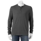Big & Tall Croft & Barrow&reg; Classic-fit Easy-care Henley, Men's, Size: 3xl Tall, Dark Grey