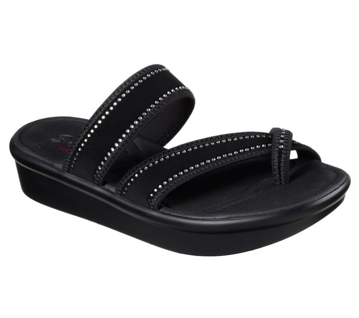 Skechers Cali Bumblers Steady Rock Women's Sandals, Size: 10, Grey (charcoal)