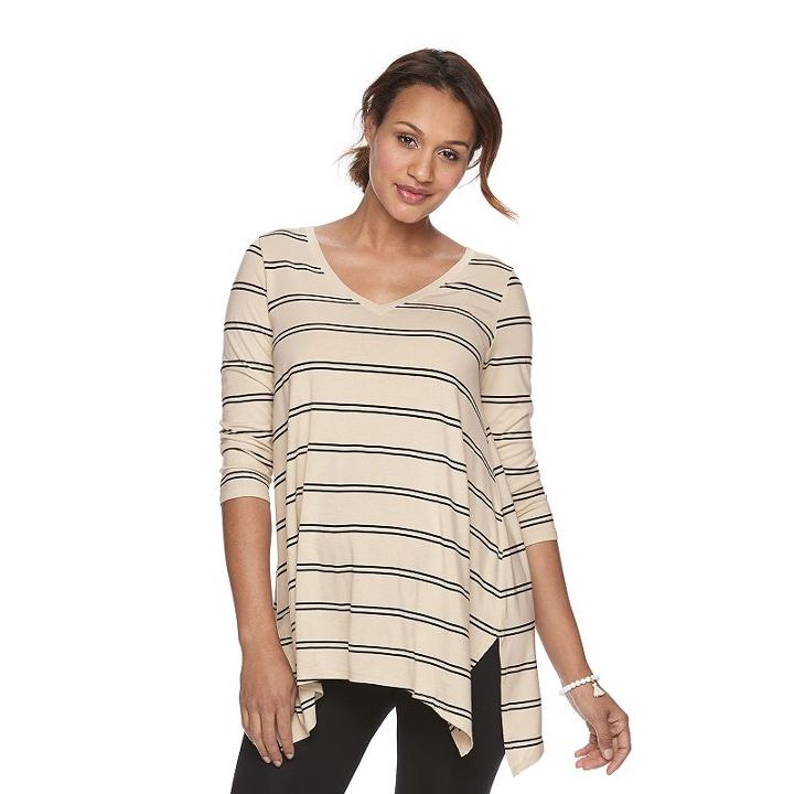 Maternity A:glow Handkerchief Tee, Women's, Size: L-mat, White Oth