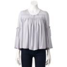Women's Lc Lauren Conrad Embroidered Eyelet Top, Size: Xxl, Silver