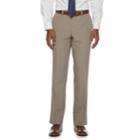 Men's Savile Row Modern-fit Stretch Dress Pants, Size: 44x32, Beig/green (beig/khaki)