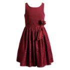 Girls 4-6x Youngland Woven Lace Dress, Size: 5, Dark Red