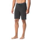 Men's Speedo Hydrovent Elite Hybrid Board Shorts, Size: 32, Black