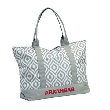 Logo Brand Arkansas Razorbacks Ikat Tote, Kids Unisex, Multicolor