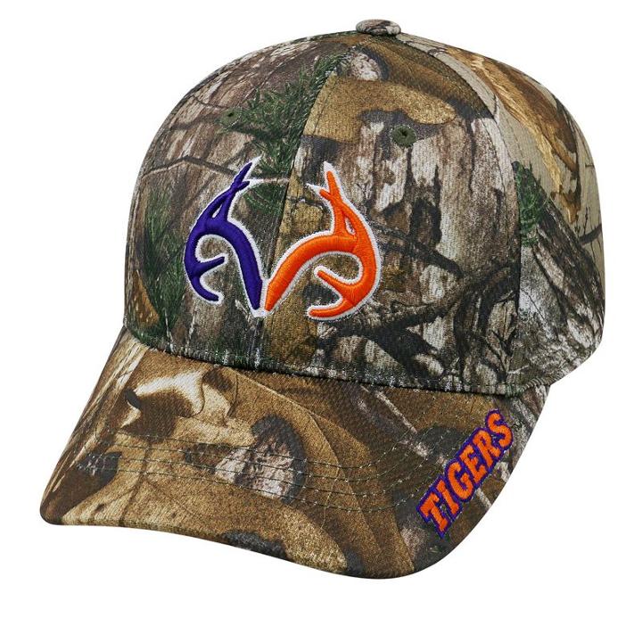 Adult Top Of The World Clemson Tigers Realtree One-fit Cap, Men's, Green Oth