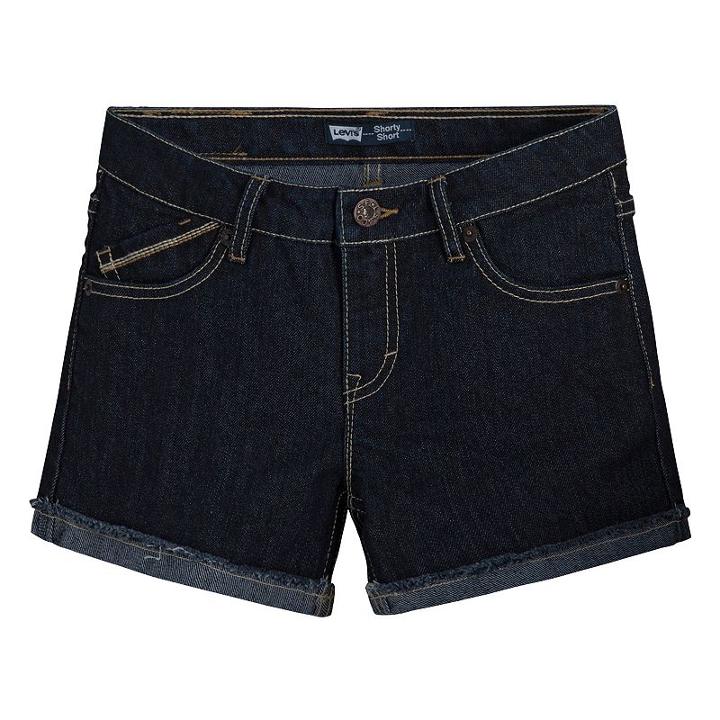 Girls 7-16 Levi's Scarlett Shortie Shorts, Girl's, Size: 12, Dark Blue