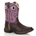 Lil Durango Girls' 8-in. Saddle Western Boots, Size: 6, Purple