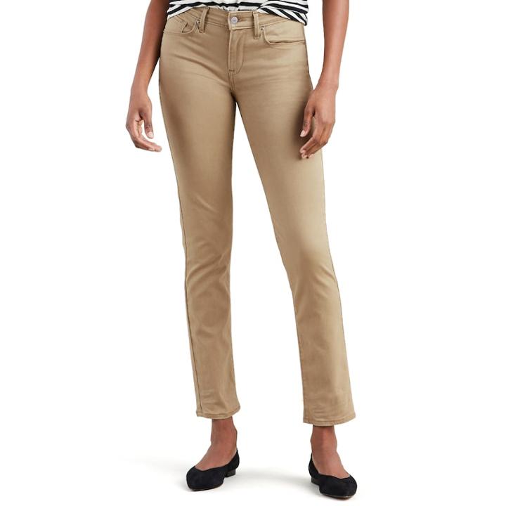 Women's Levi's&reg; Classic Mid Rise Skinny Jeans, Size: 30(us 10)m, Med Brown