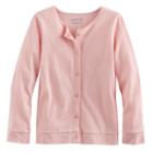 Girls 4-10 Jumping Beans&reg; Button-front Cardigan, Size: 6, Brt Pink
