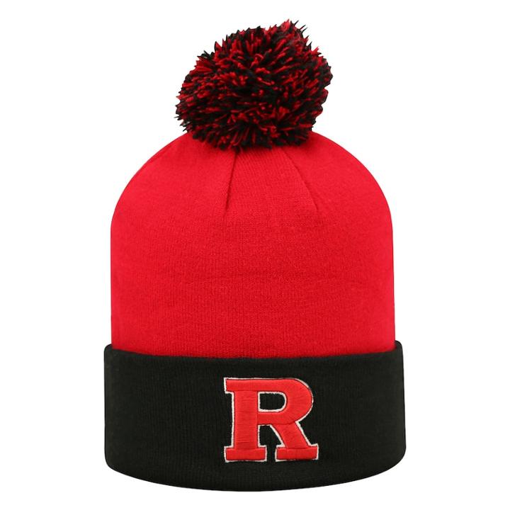 Adult Top Of The Wold Rutgers Scarlet Knights Knit Pom Pom Hat, Men's, Med Red