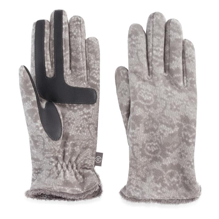 Women's Isotoner Smartdri Stretchy Fleece Gloves, White