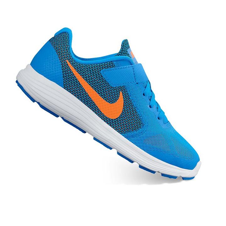 Nike Revolution 3 Pre-school Boys' Running Shoes, Boy's, Size: 2, Dark Blue