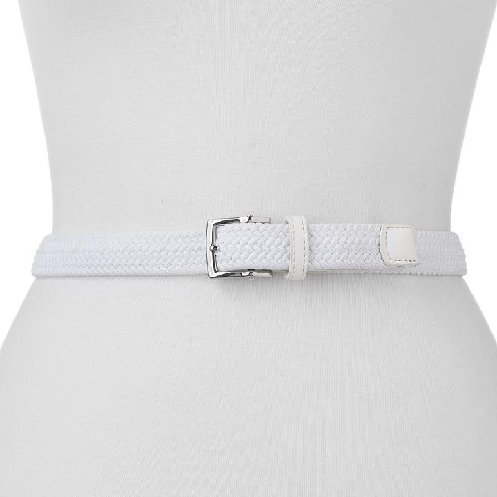 Women's Nike Woven G-flex Stretch Golf Belt, Size: Small, White