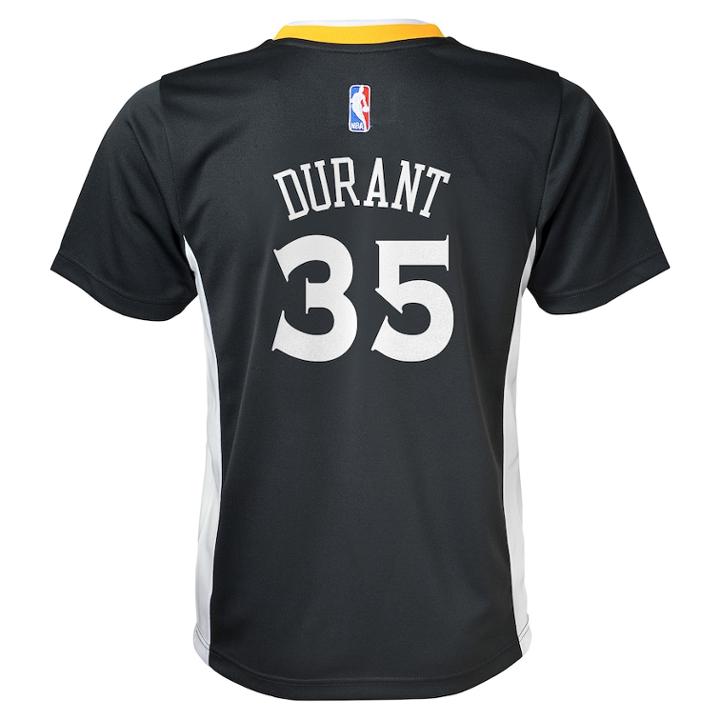 Boys 8-20 Golden State Warriors Kevin Durant Replica Alternate Jersey, Size: M 10-12, Black