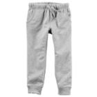 Boys 4-8 Carter's Pull-on French Terry Jogger Pants, Size: 4, Light Grey