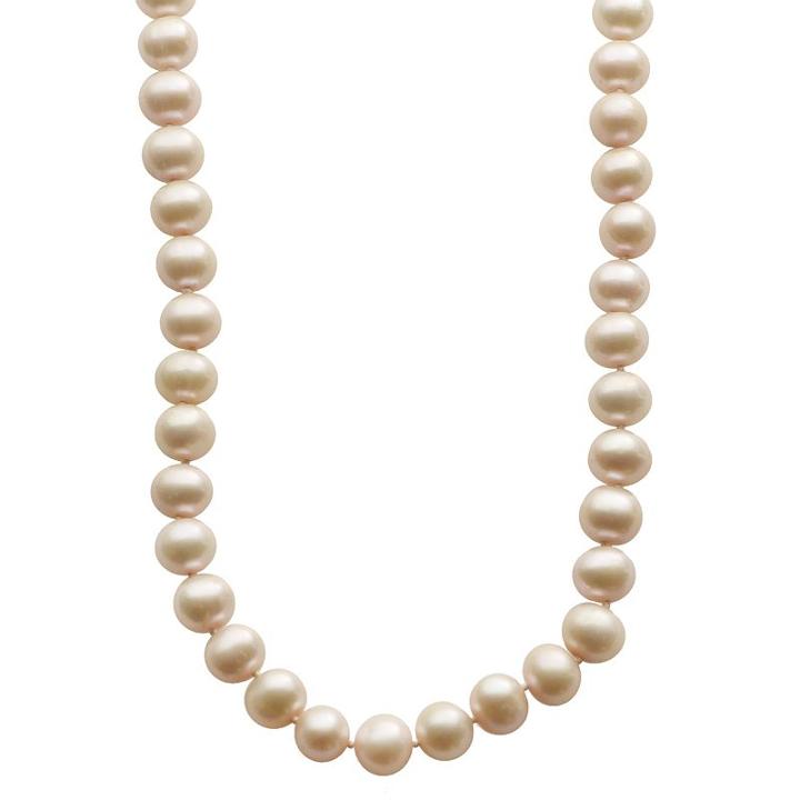 Pearlustre By Imperial Dyed Freshwater Cultured Pearl Sterling Silver Necklace, Women's, Size: 18, Orange
