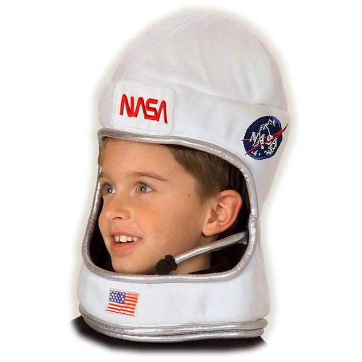 Nasa Astronaut Costume Helmet - Kids, Kids Unisex, White