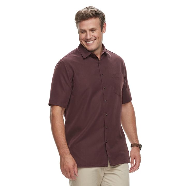 Big & Tall Croft & Barrow&reg; Regular-fit Microfiber Woven Easy-care Button-down Shirt, Men's, Size: 3xb, Red