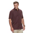 Big & Tall Croft & Barrow&reg; Regular-fit Microfiber Woven Easy-care Button-down Shirt, Men's, Size: 3xb, Red