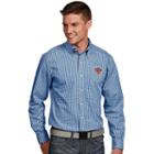 Men's Antigua New York Knicks Associate Plaid Button-down Shirt, Size: Small, White Oth