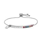 Brilliance Watch Over Me Angel Lariat Bracelet With Swarovski Crystals, Women's, Size: 7, Multicolor