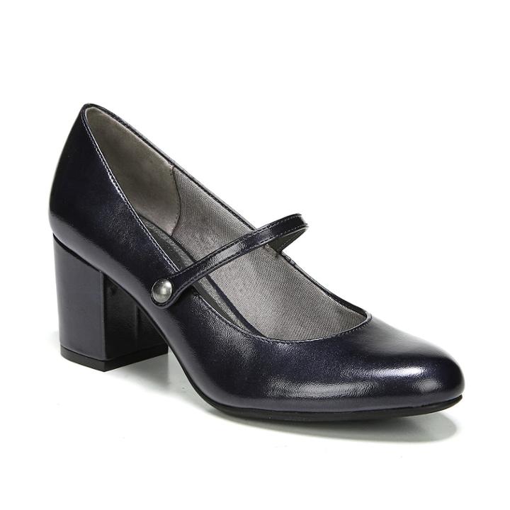 Lifestride Parigi Women's Mary Jane High Heels, Size: Medium (8.5), Blue