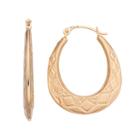 Forever 14k Oval Hoop Earrings, Women's, Gold