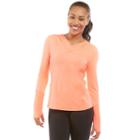 Women's Marika Flash Hooded Workout Tee, Size: Large, Med Red