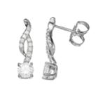 Forever Classic 7/8 Carat T.w. Lab-created Moissanite Infinity Drop Earrings, Women's, White