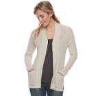 Women's Sonoma Goods For Life&trade; High-low Cardigan Sweater, Size: Xl, White Oth