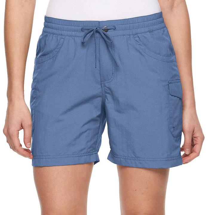 Women's Columbia Amberley Stream Cargo Shorts, Size: Large, Drk Purple