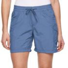 Women's Columbia Amberley Stream Cargo Shorts, Size: Large, Drk Purple