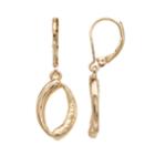 Napier Textured Marquise Drop Earrings, Women's, Gold