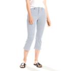 Women's Levi's Classic Capri Jeans, Size: 31(us 12)m, Light Blue