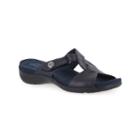 Easy Street Spark Women's Comfort Sandals, Size: 9.5 Wide, Blue (navy)